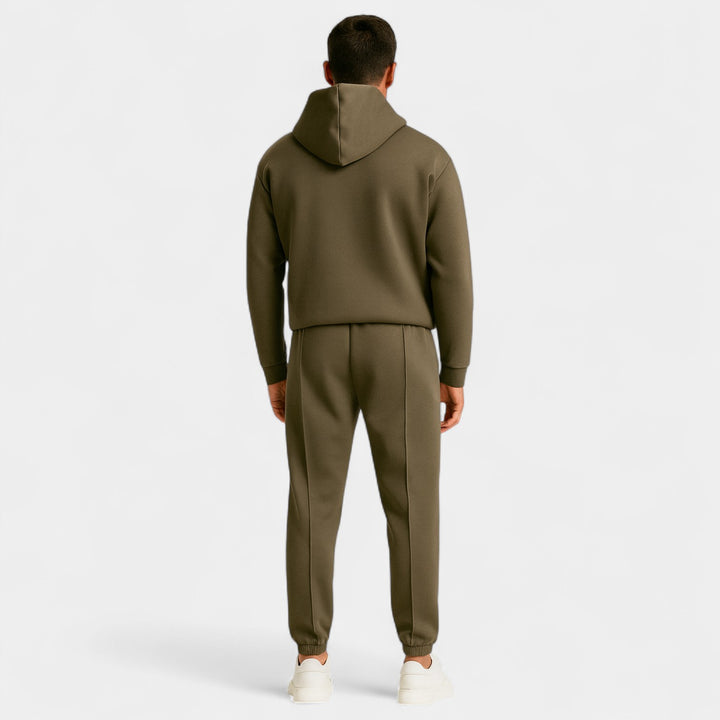 Herren Kapuzen-Set aus technischem Stoff – casual, tailliert, minimalistischer Stil