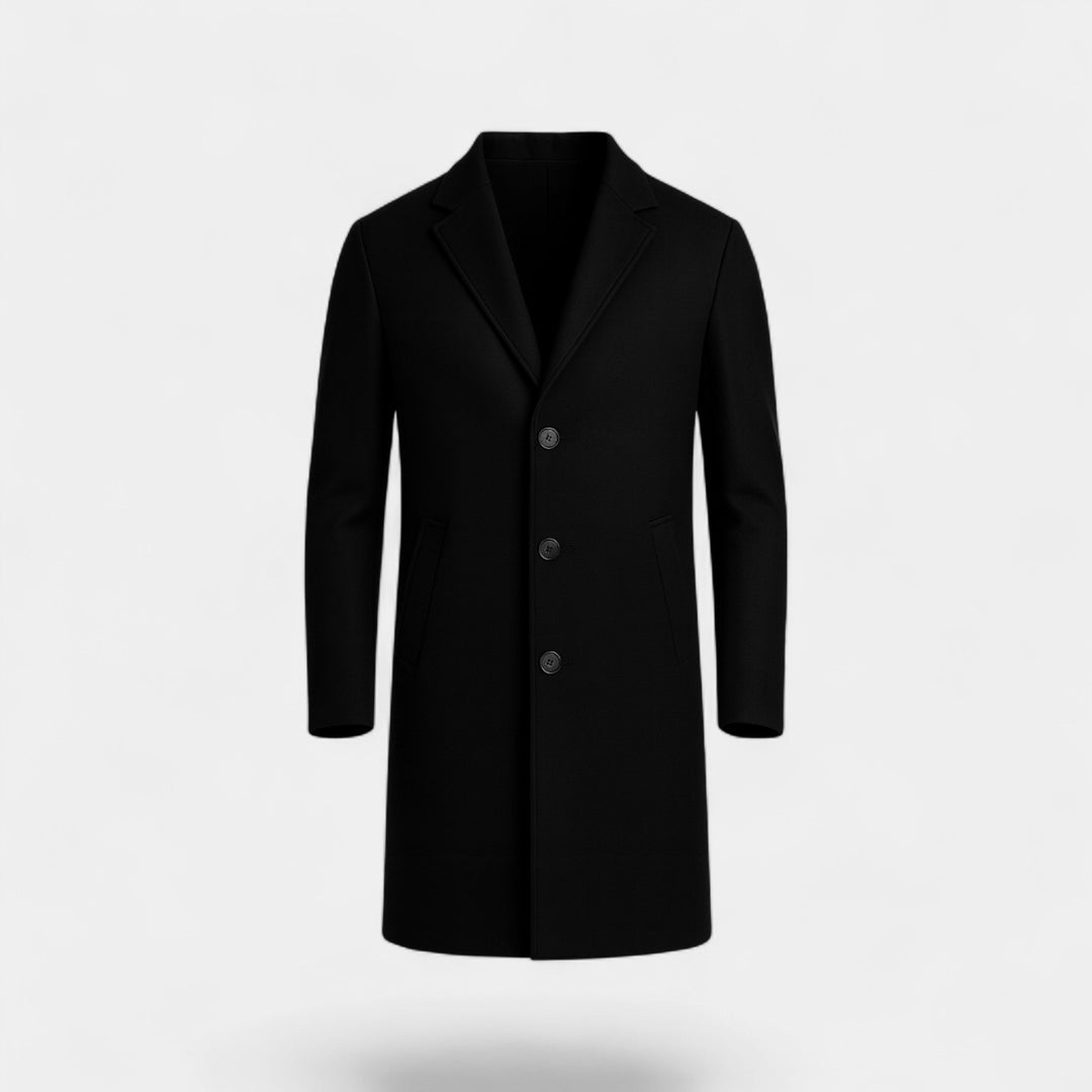 Herren Baumwollmantel casual – mittellanger winddichter Stil