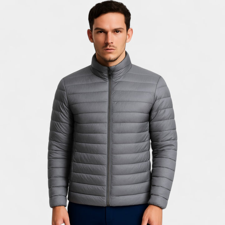 Piumino uomo lana leggero – collo alto ultra sottile