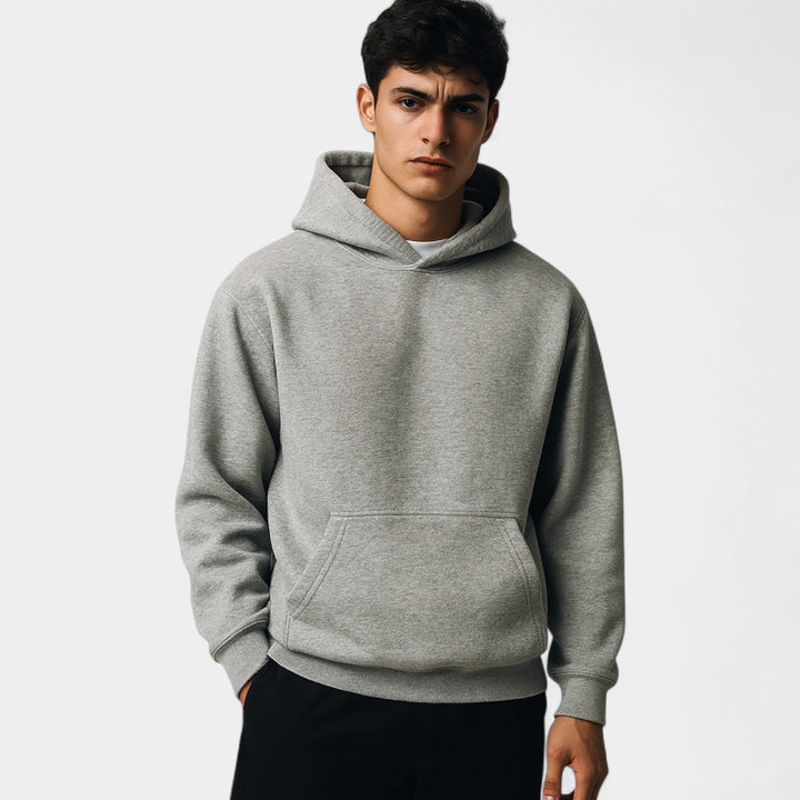 Herren Hoodie aus technischem Jersey – minimalistisches Streetwear-Basic