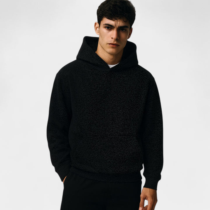 Herren Hoodie aus technischem Jersey – minimalistisches Streetwear-Basic