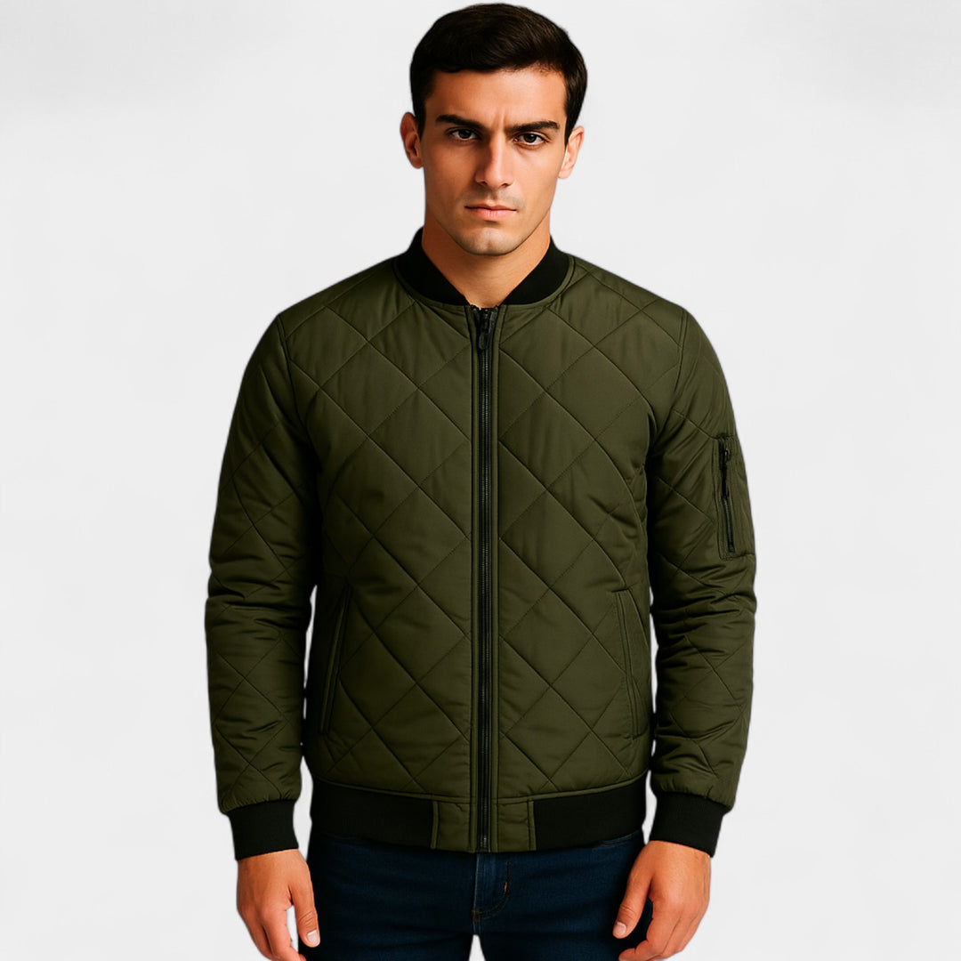 Herren Bomberjacke aus Baumwolle – lässiger Streetwear-Stil
