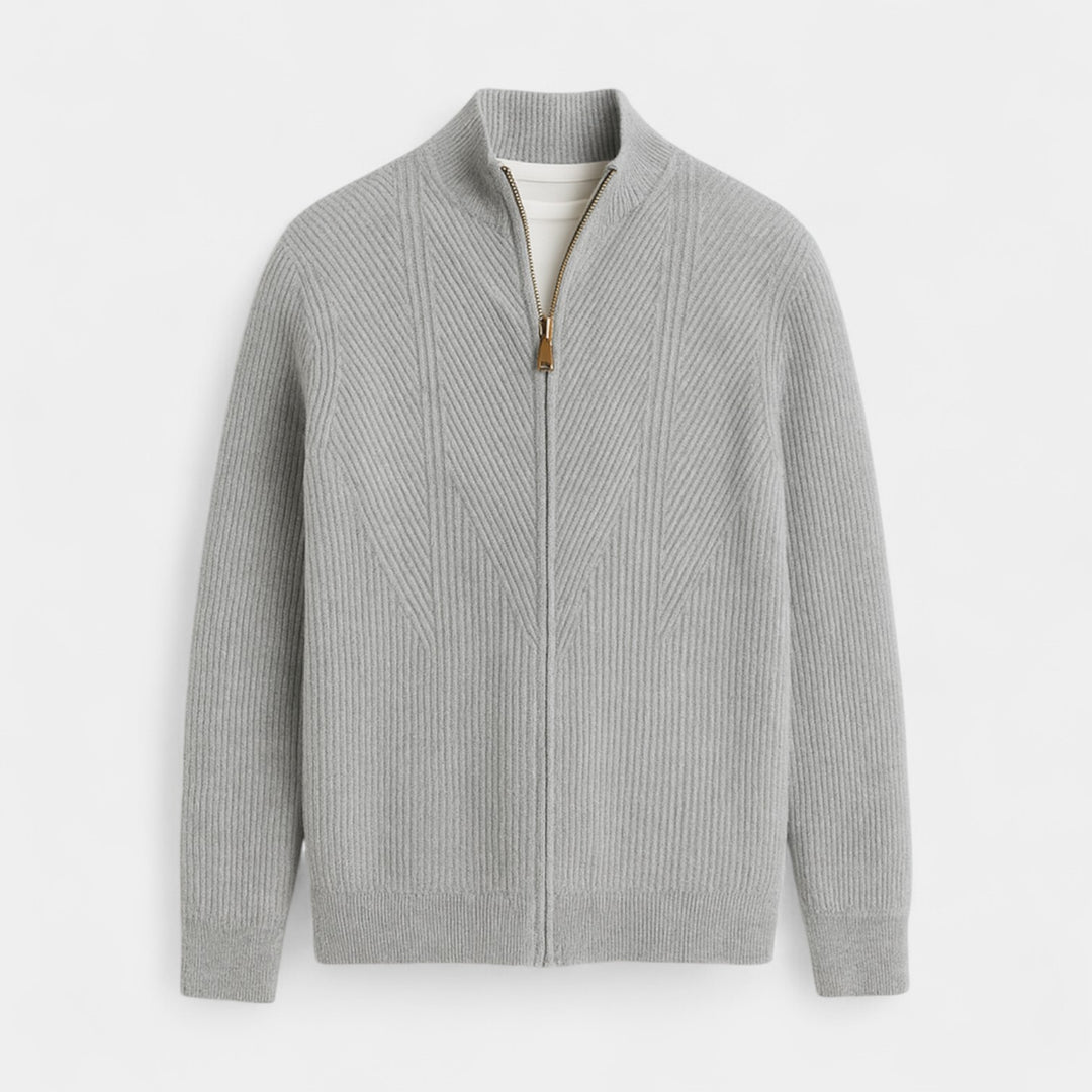 Cardigan uomo in puro cashmere – maglia spessa, stile casual