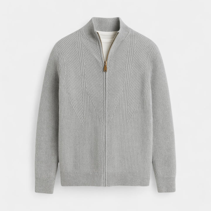 Cardigan uomo in puro cashmere – maglia spessa, stile casual