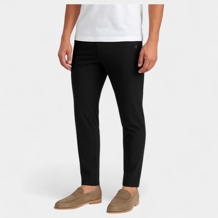 Pantaloni uomo in seta glacé – vita alta, comfort assoluto