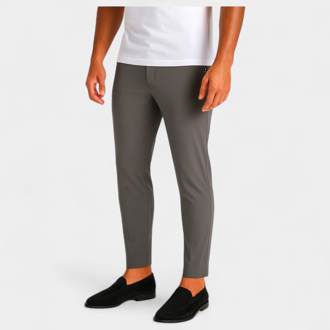 Pantaloni uomo in seta glacé – vita alta, comfort assoluto