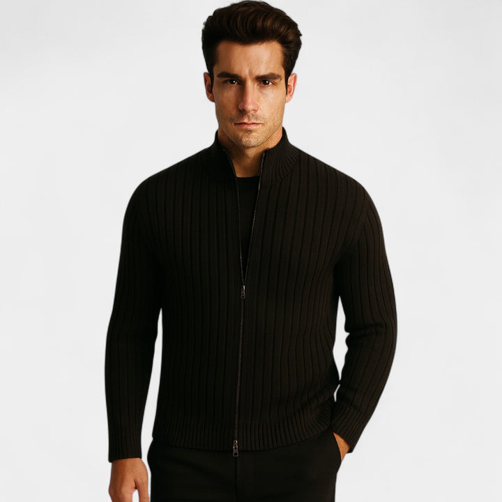 Herren Baumwollweste mit Reißverschluss – minimalistischer, raffinierter Outerwear-Look