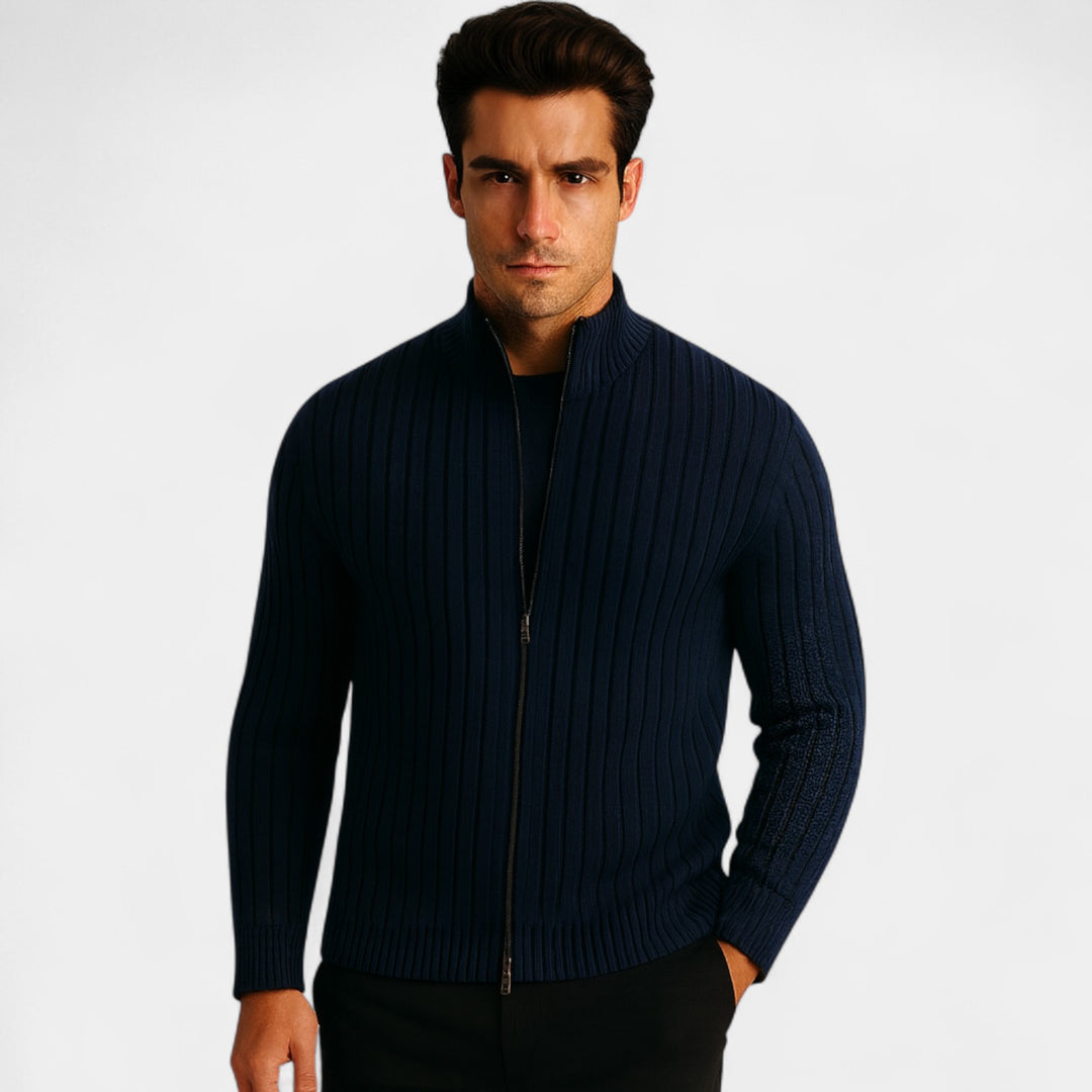Herren Baumwollweste mit Reißverschluss – minimalistischer, raffinierter Outerwear-Look