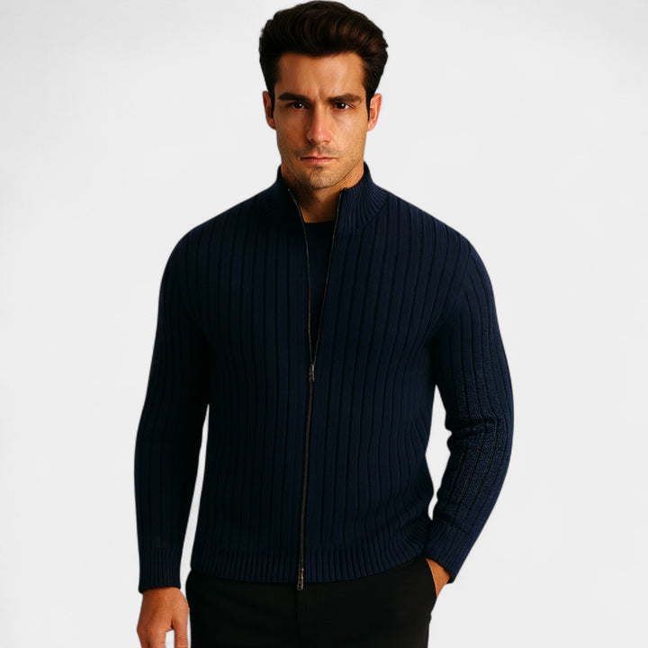Herren Baumwollweste mit Reißverschluss – minimalistischer, raffinierter Outerwear-Look