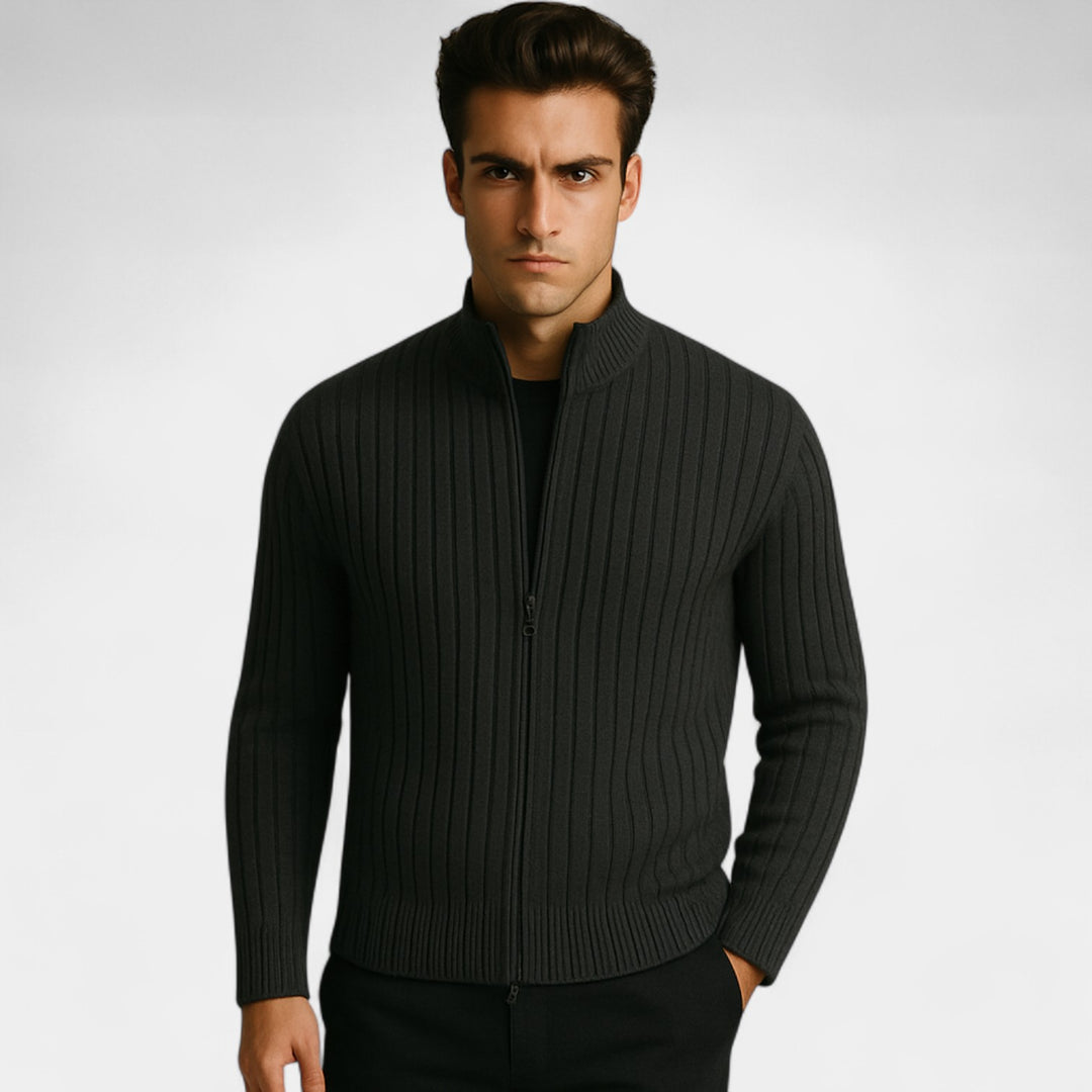 Herren Baumwollweste mit Reißverschluss – minimalistischer, raffinierter Outerwear-Look