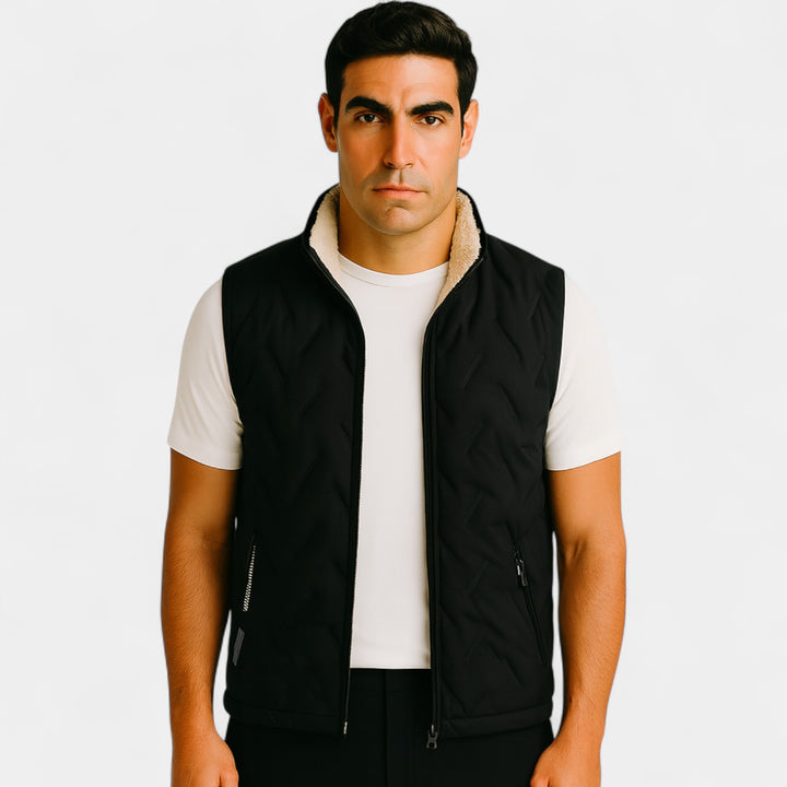 Gilet uomo cotone foderato in pile – Comfort raffinato