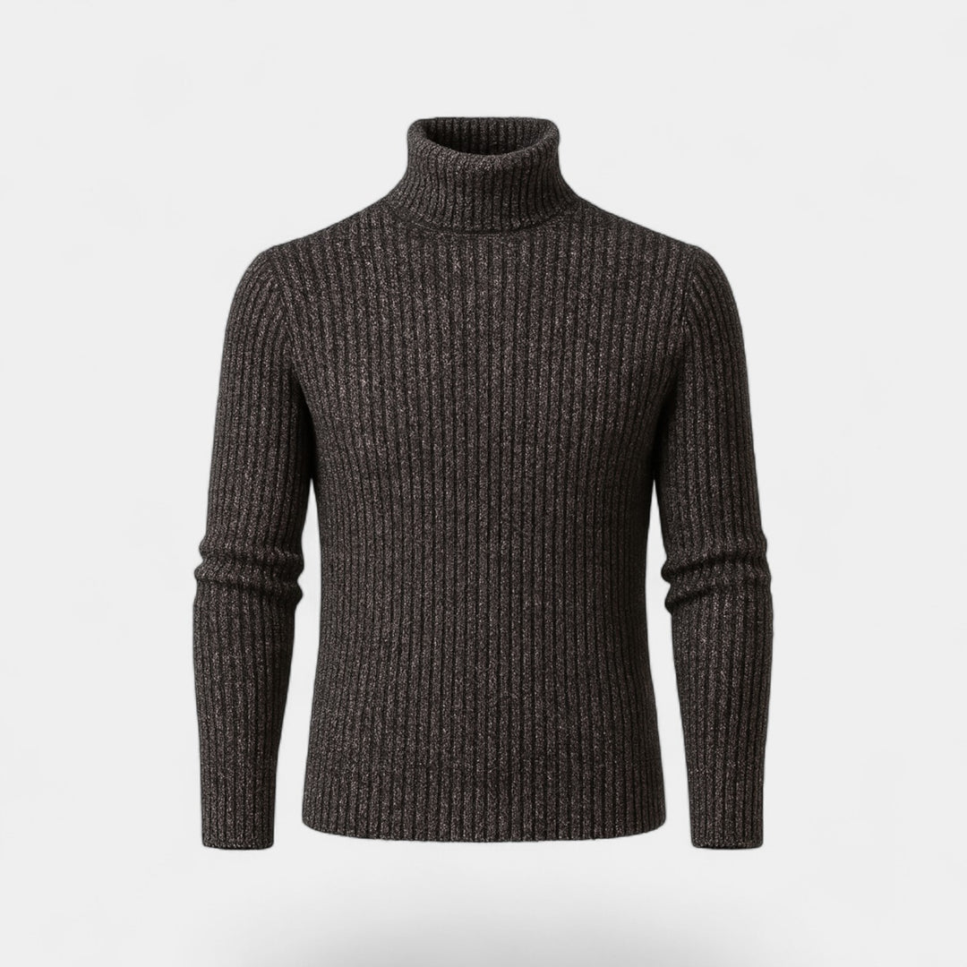 Herren-Rollkragenpullover aus Wollmischung – schlanke, raffinierte Passform