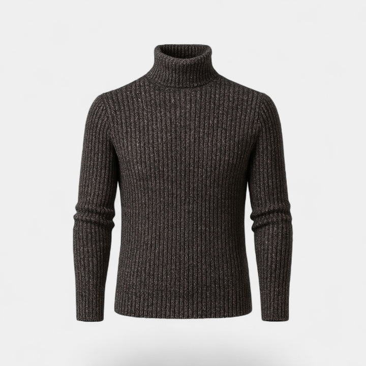 Herren-Rollkragenpullover aus Wollmischung – schlanke, raffinierte Passform