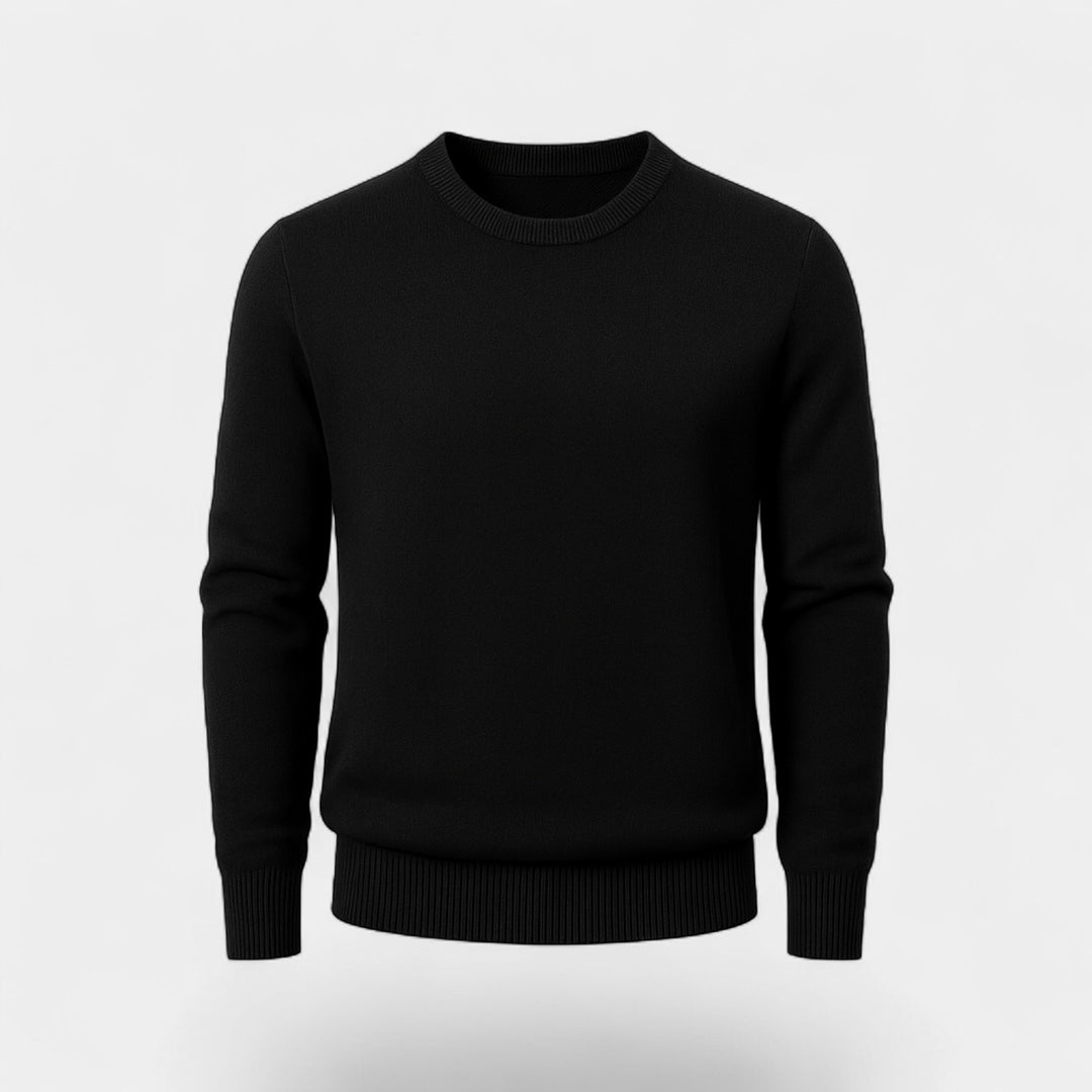 Herrenpullover aus Baumwollstrick – schlanke, raffinierte Passform