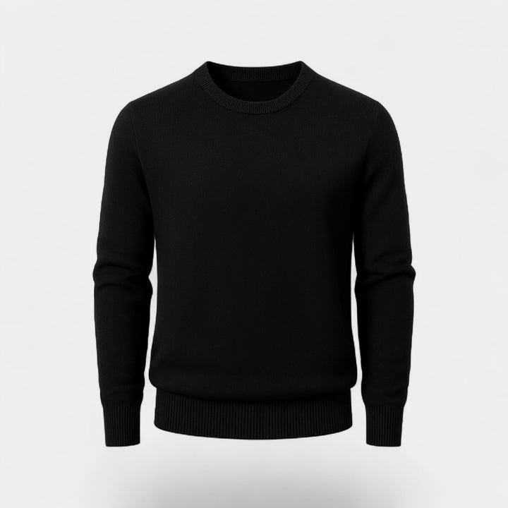 Herrenpullover aus Baumwollstrick – schlanke, raffinierte Passform
