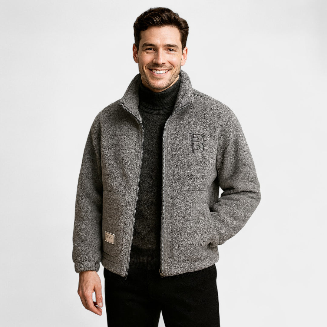 Herre varsity vest i ren kashmir – raffineret, varm, tidløs silhuet