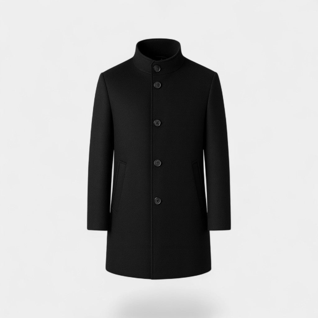 Cappotto uomo spesso in lana merino
