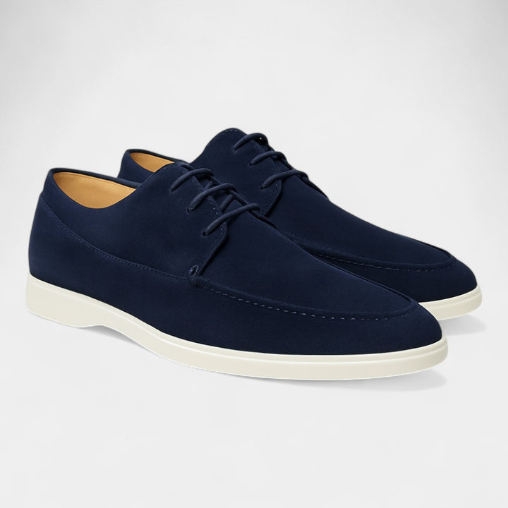 Mocassini uomo in camoscio con lacci – stile casual quotidiano