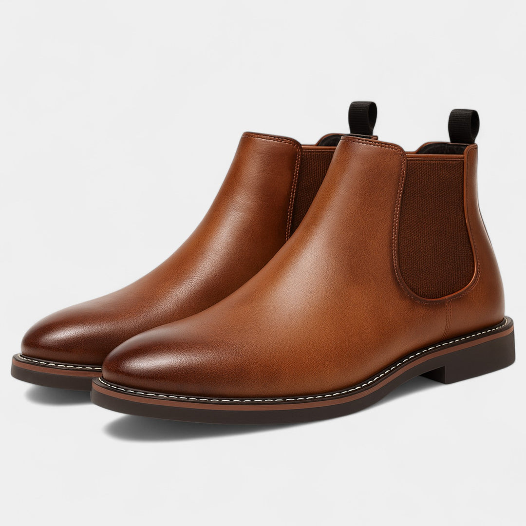 Stivaletti Chelsea uomo in pelle di vitello – stile vintage