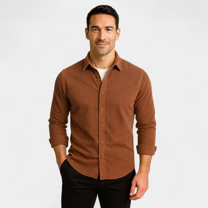 Camicia uomo cotone velluto a coste – Business casual raffinato