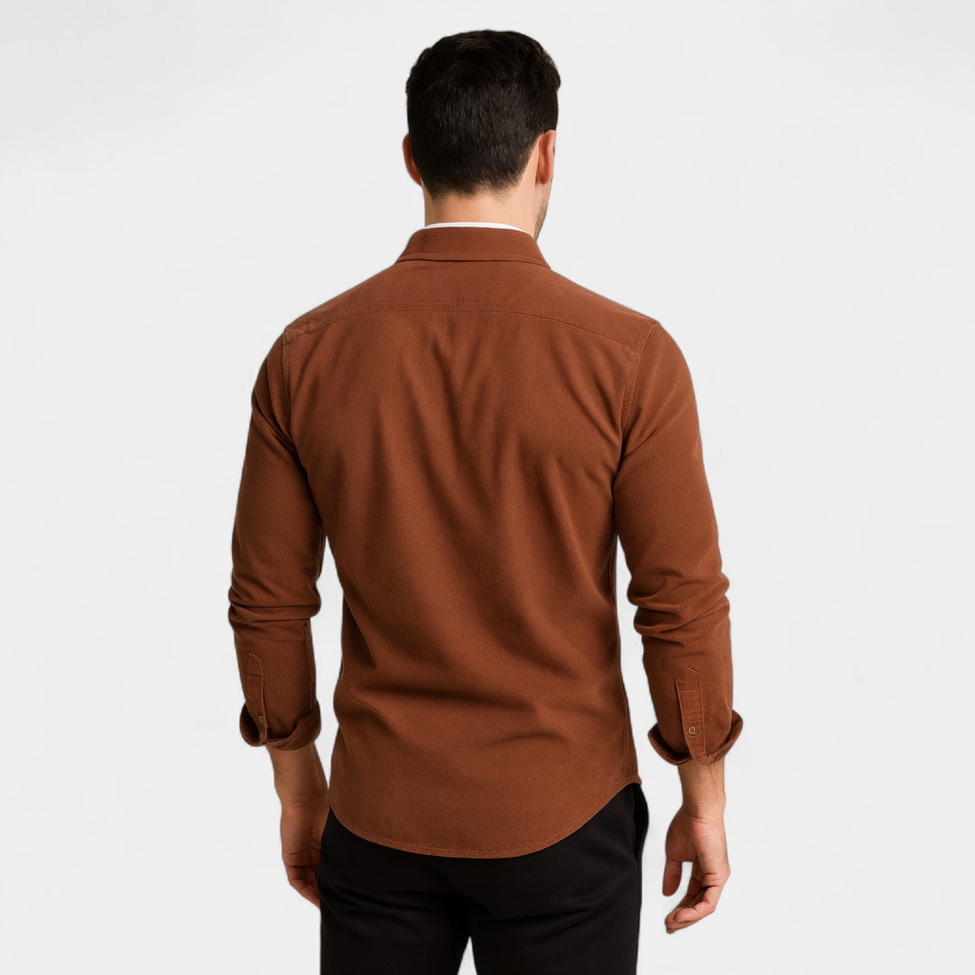 Camicia uomo cotone velluto a coste – Business casual raffinato
