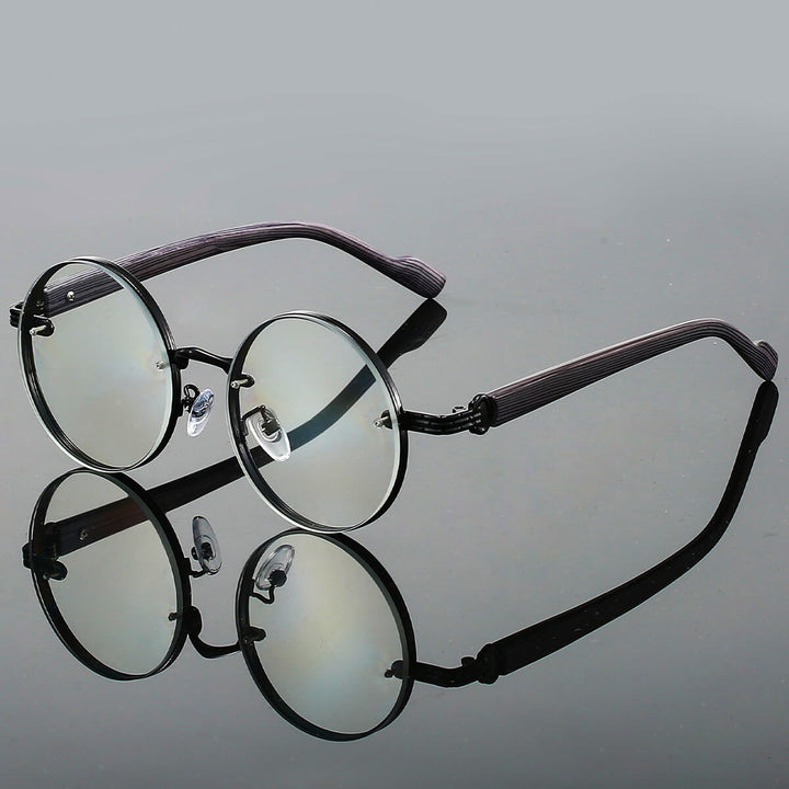 Damen-Sonnenbrille – klassische runde Fassung getönte Gläser