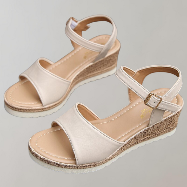Orthopädische Keilsandalen für Damen – Verstellbarer Riemen und dämpfende Sohle
