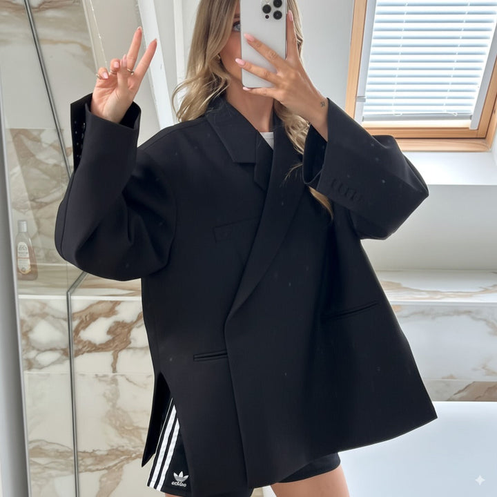Oversize Blazer Damen Anzug – elegante, lässige Stretchstruktur