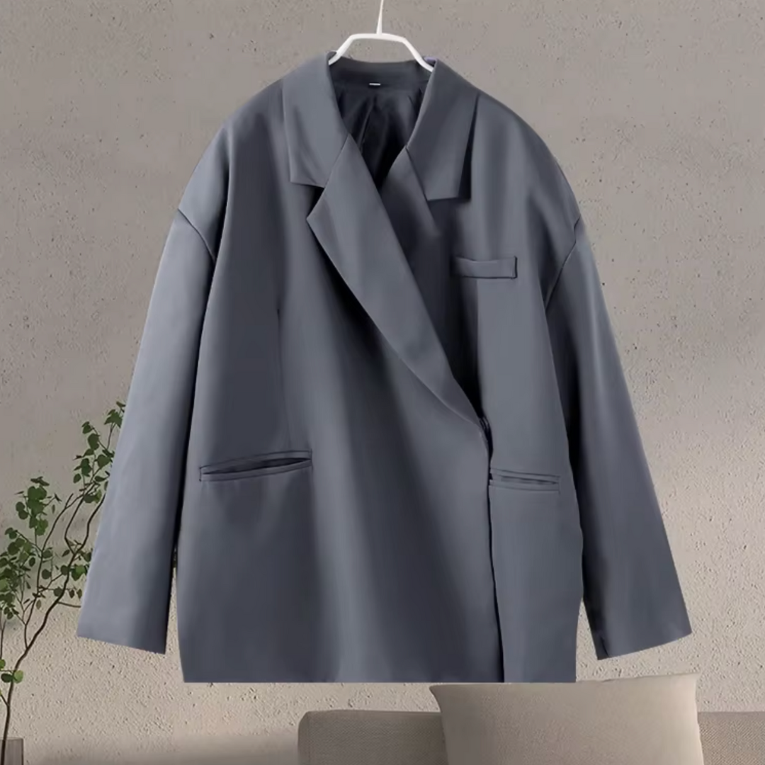 Oversize Blazer Damen Anzug – elegante, lässige Stretchstruktur