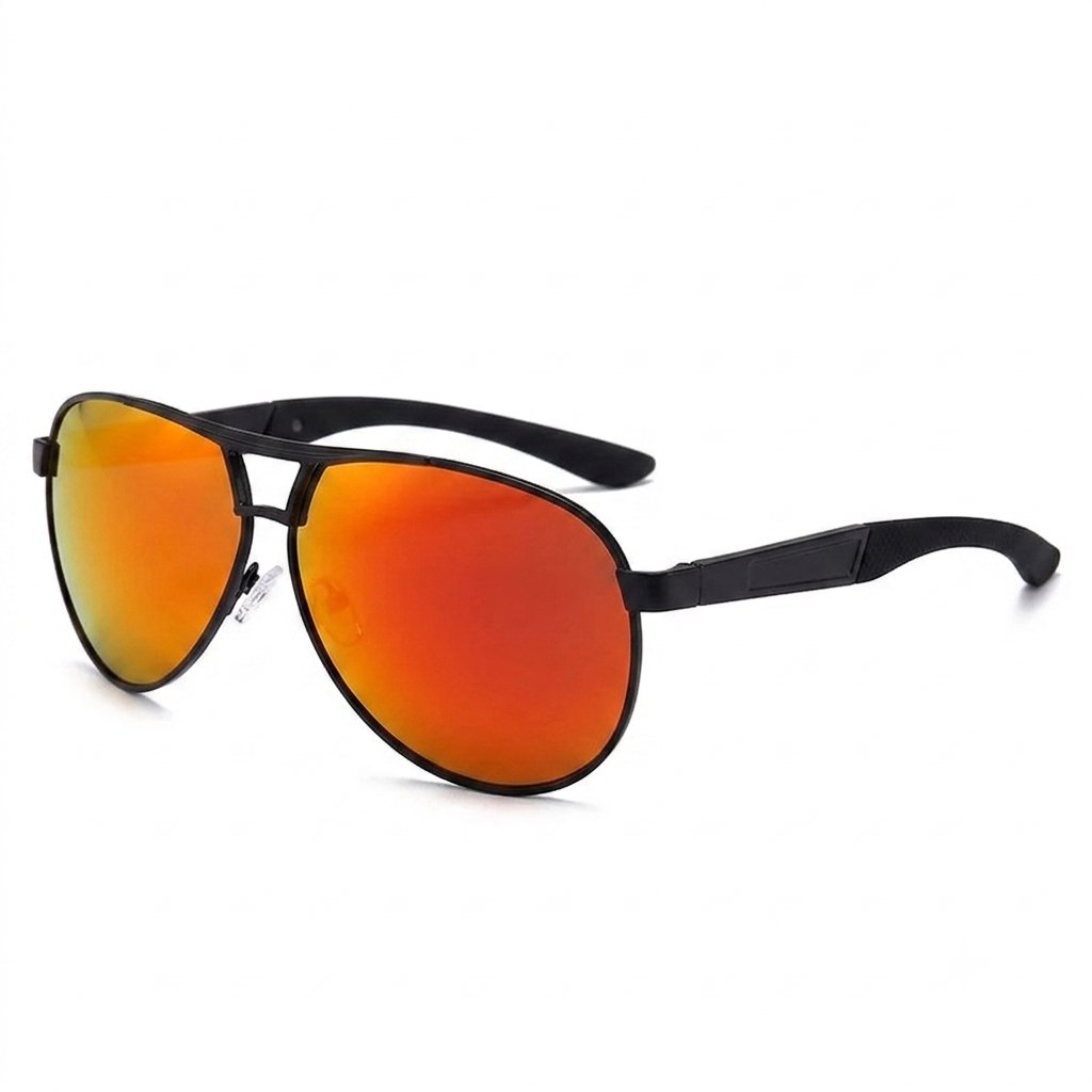 Men's Polarized Aviator Sunglasses – HD Metal Frame