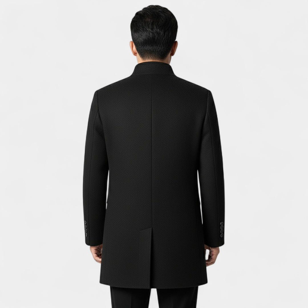 Cappotto trench uomo in lana con fodera rimovibile – eleganza invernale su misura