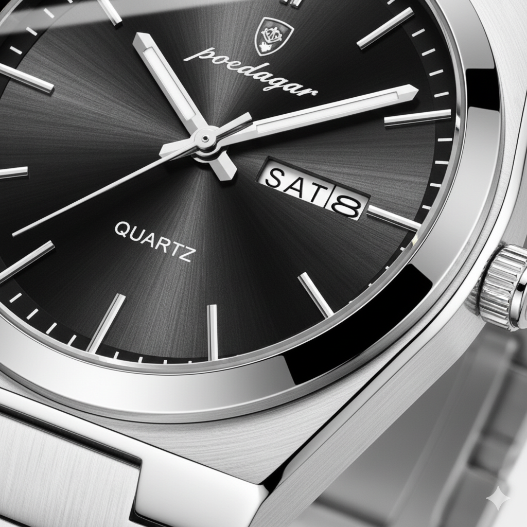 Orologio da Uomo Ultra Sottile in Acciaio Inossidabile – Luminoso e Impermeabile 41 mm