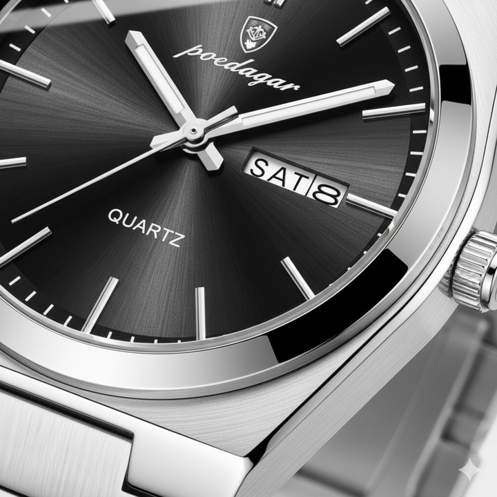 Orologio da Uomo Ultra Sottile in Acciaio Inossidabile – Luminoso e Impermeabile 41 mm