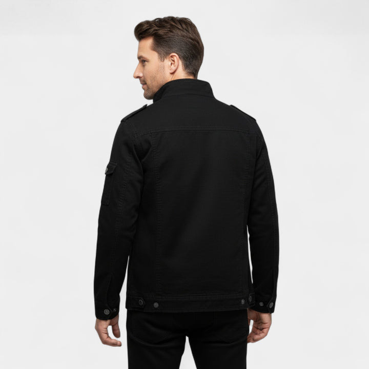Giacca cargo uomo in cotone stile militare – robusta, raffinata, silhouette quotidiana