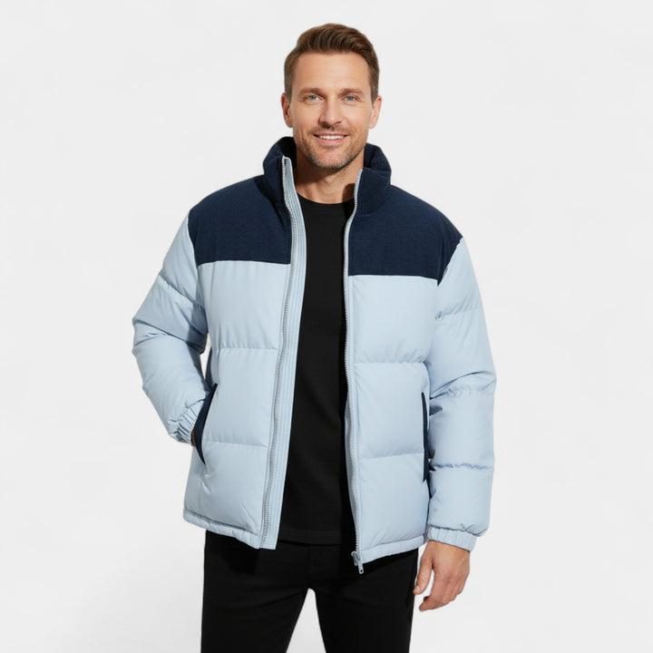 Herren Daunenjacke aus Baumwolle – Weite, elegante urbane Passform