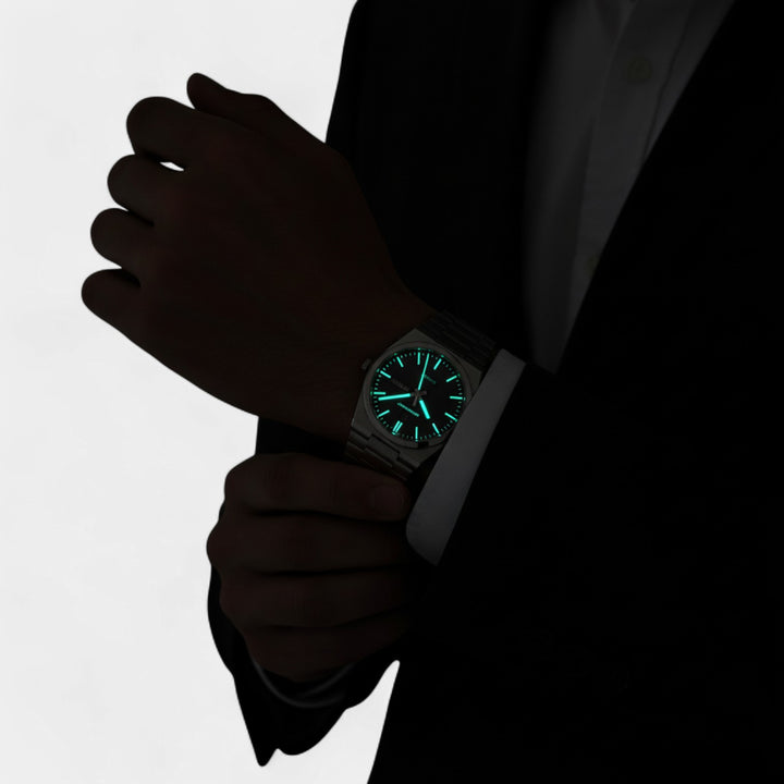 Orologio da Uomo Ultra Sottile in Acciaio Inossidabile – Luminoso e Impermeabile 41 mm