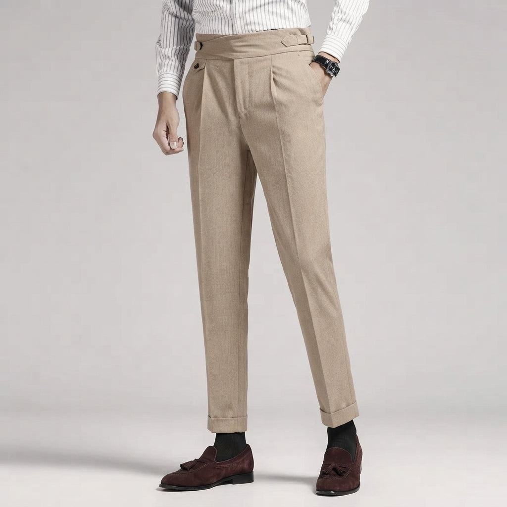 Hose Herren mit hoher Taille – Bequemer Slim-Schnitt