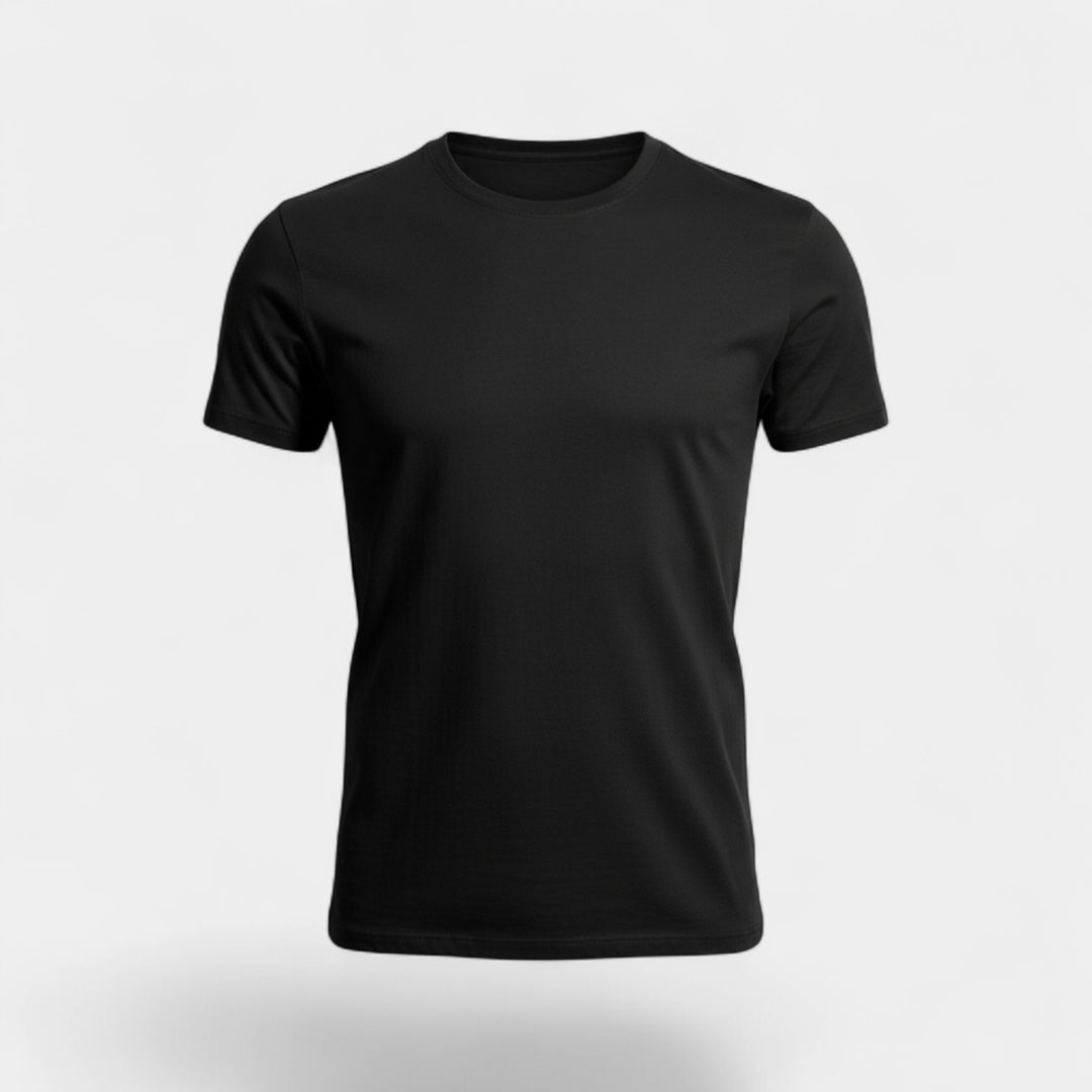 Set da 3 t-shirt uomo collo tondo in cotone spesso – raffinati, resistenti, essenziali quotidiani