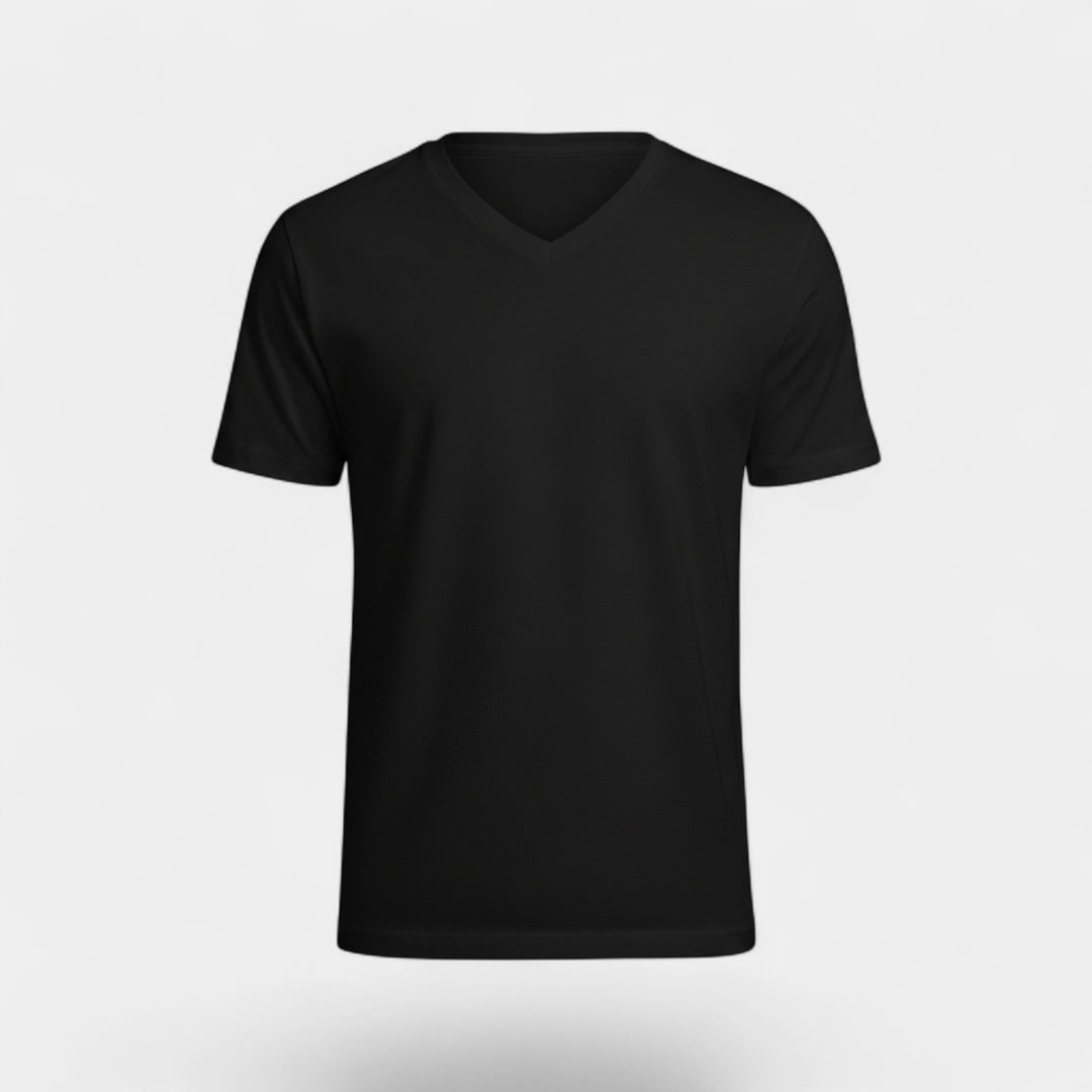 3er-Pack Herren V-Ausschnitt T-Shirts aus Baumwolle – Komfort Slim Fit