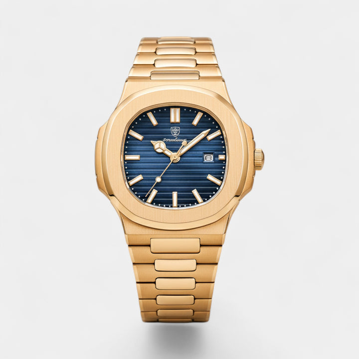 Claire Mode | Orologio di Lusso da Uomo Oro Rosa – Quarzo Luminoso e Impermeabile 42 mm