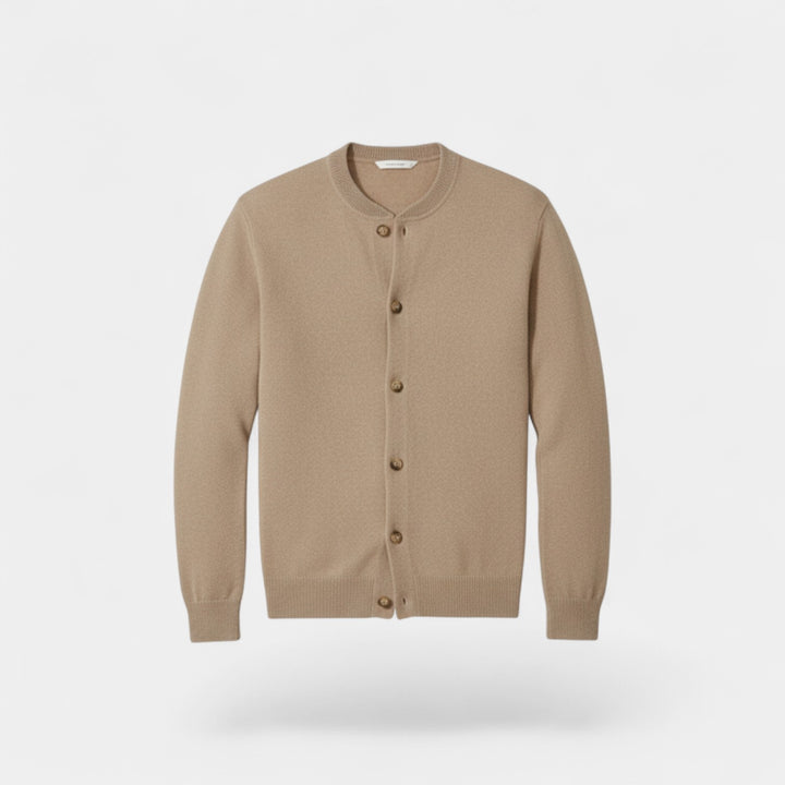 Herren 100% Kaschmir Cardigan – Luxuriös geknöpft