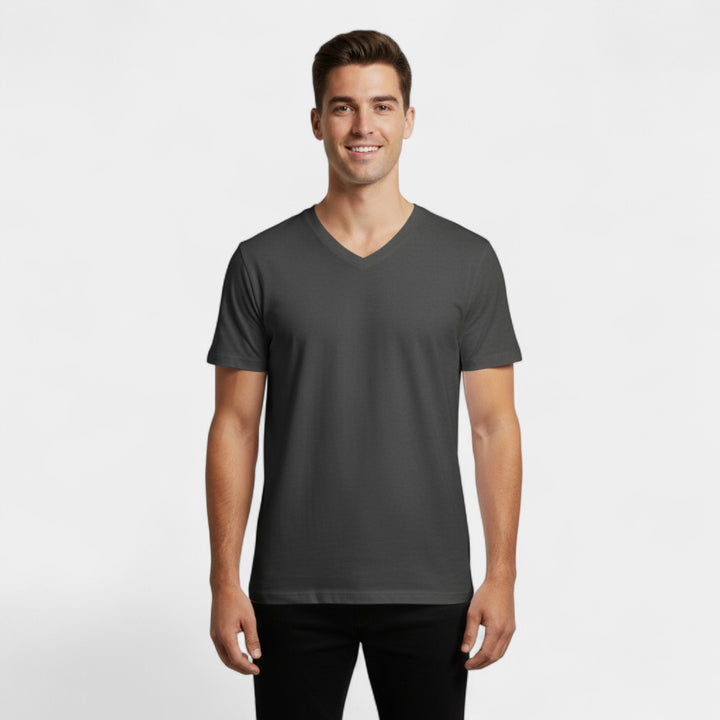 3er-Pack Herren V-Ausschnitt T-Shirts aus Baumwolle – Komfort Slim Fit
