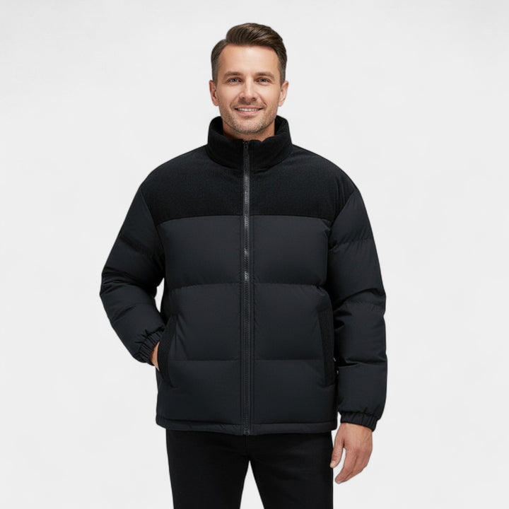 Herren Daunenjacke aus Baumwolle – Weite, elegante urbane Passform