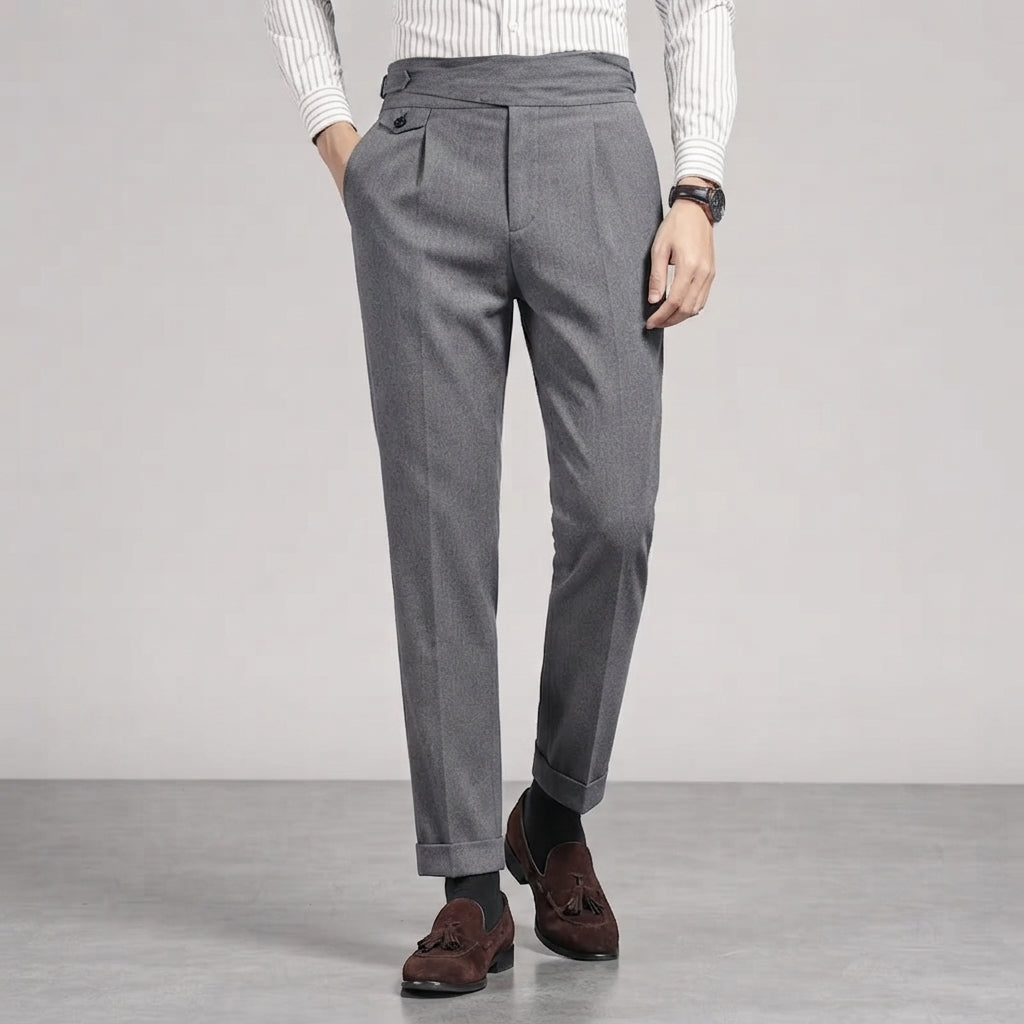 Hose Herren mit hoher Taille – Bequemer Slim-Schnitt
