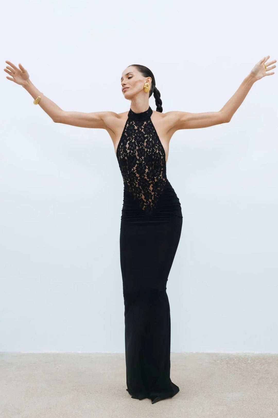 Nahtloses Bodycon-Kleid für Damen mit hoher Taille – Eng anliegender Schnitt