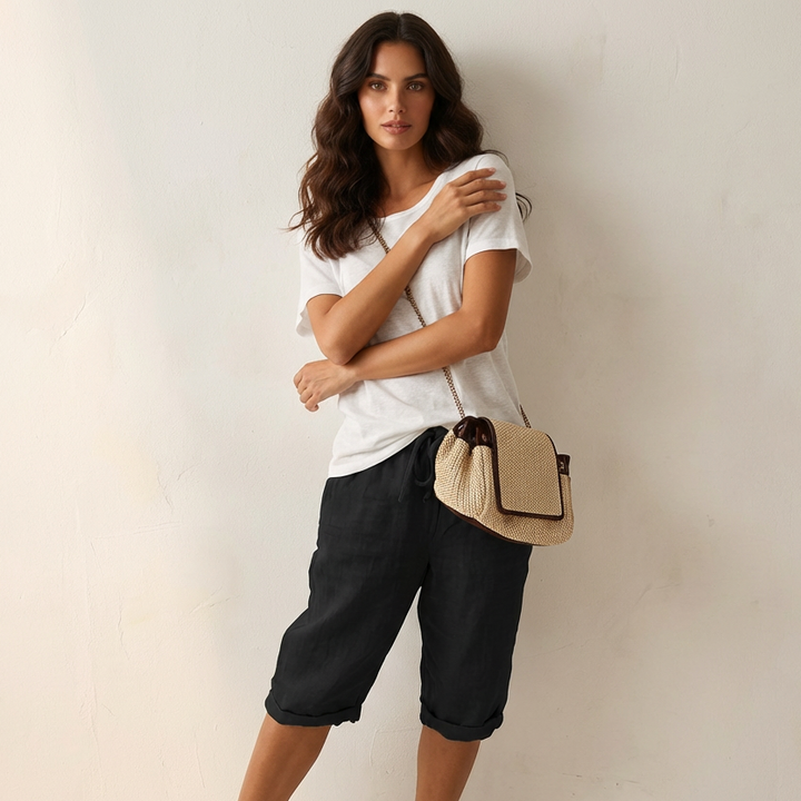 Short Femme Taille Haute – Coupe Ample et Décontractée pour l&