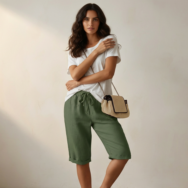Short Femme Taille Haute – Coupe Ample et Décontractée pour l&
