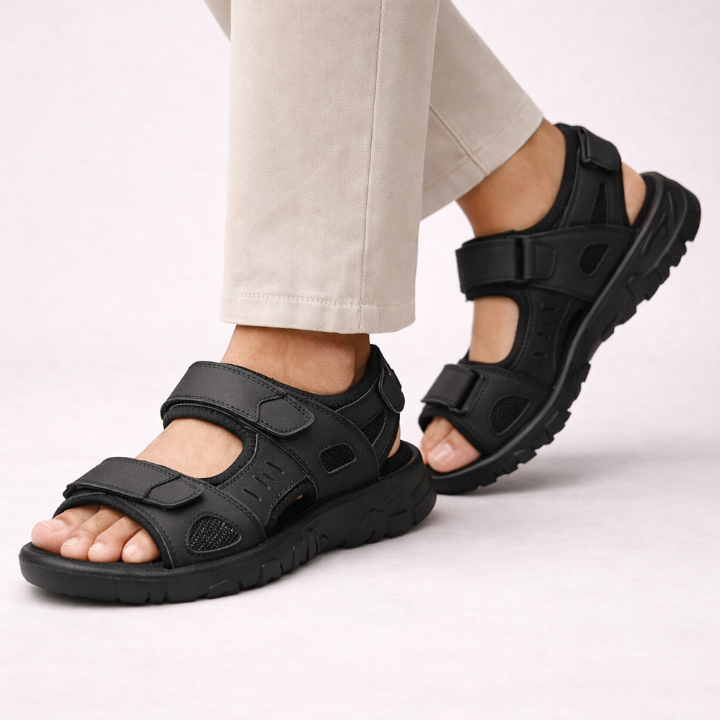 Herren Wandersandalen – Atmungsaktives Mesh & Leichte Sohle