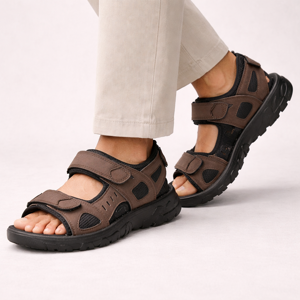Herren Wandersandalen – Atmungsaktives Mesh & Leichte Sohle