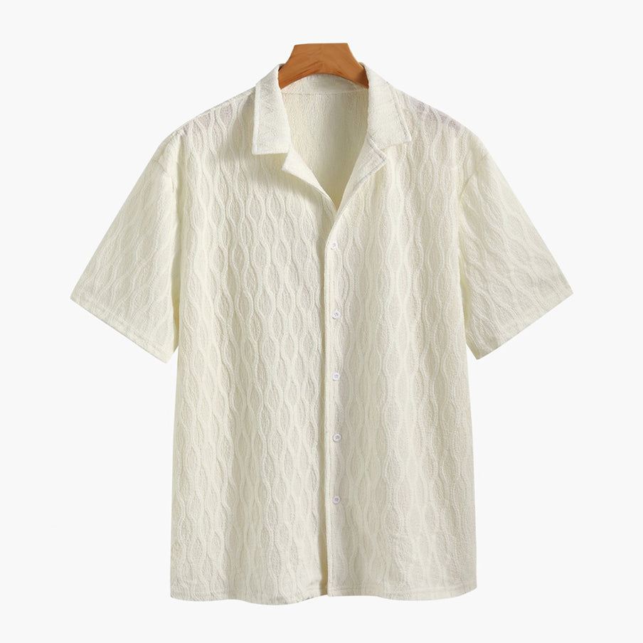 Men's Two-Piece Set Shirt and Shorts – Casual Cotton